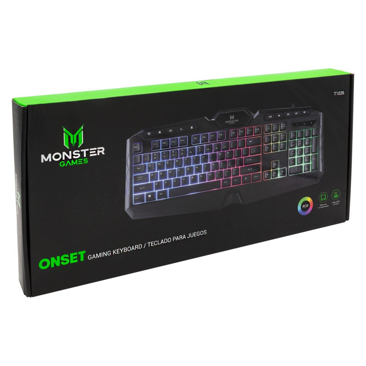 TECLADO GAMER MONSTER ONSET – IRION Juguetería