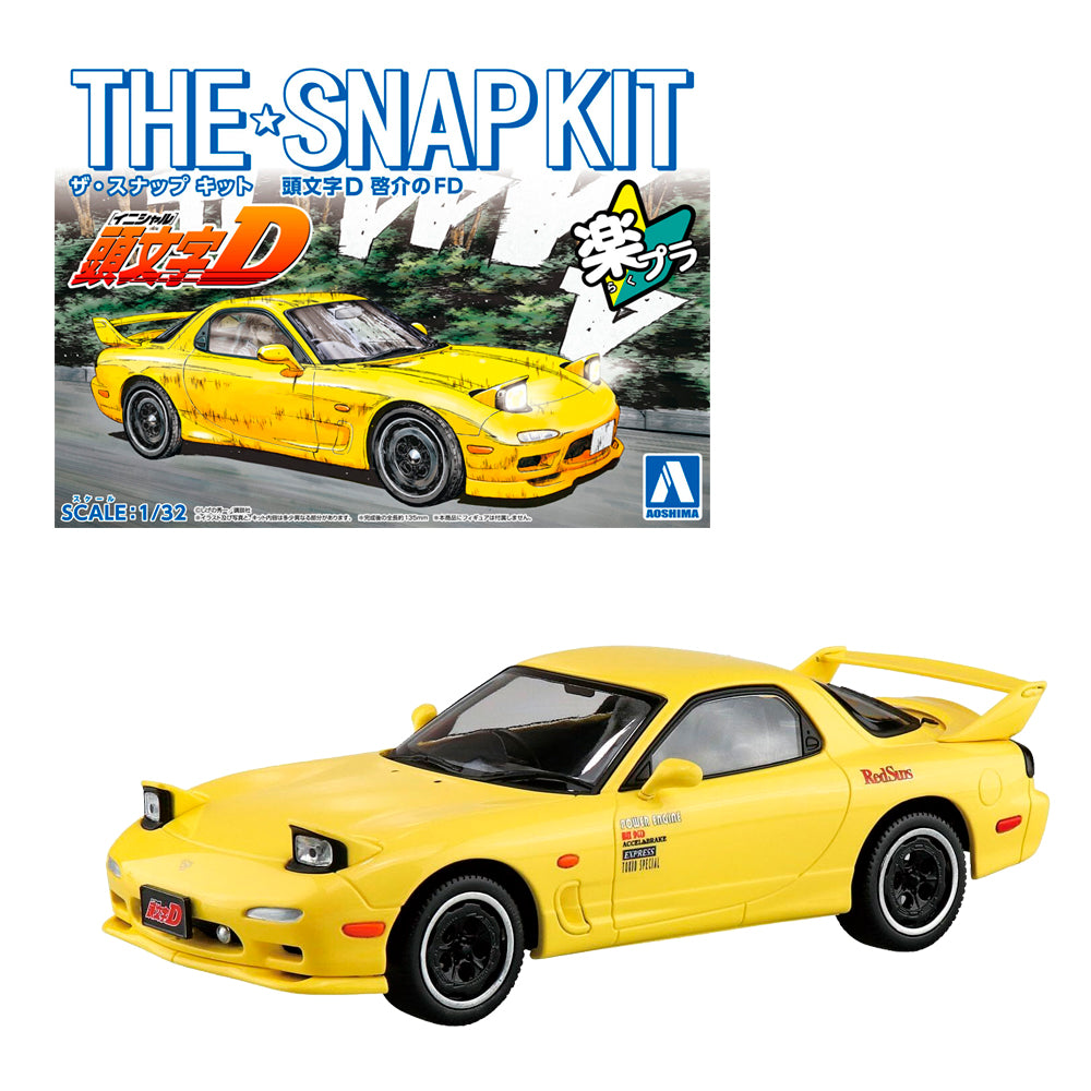 MAQUETA AOSHIMA KEISUKE'S RX-7 FD INITIAL-D 1/32 – IRION Juguetería