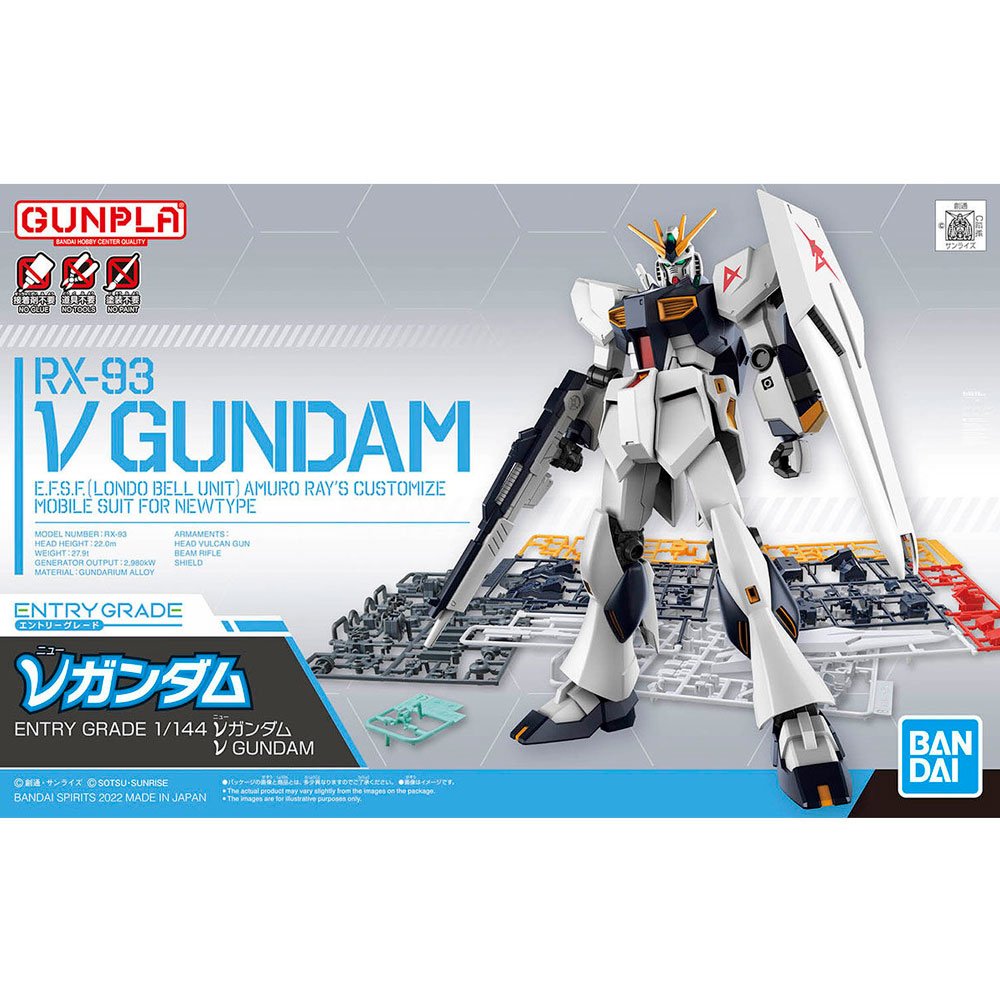 BANDAI ENTRY GRADE NU GUNDAM RX-93 – IRION Juguetería