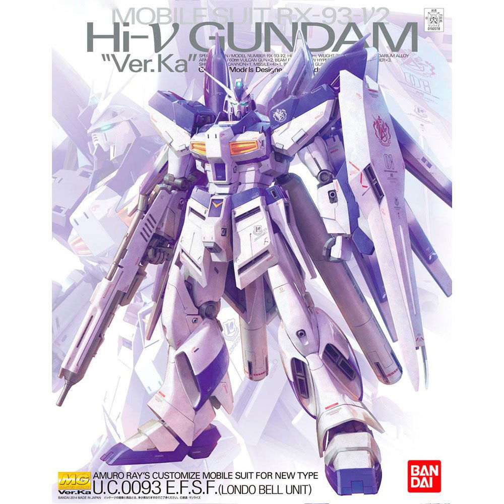 BANDAI MG MOBILE SUIT HI-V GUNDAM VER KA. – IRION Juguetería
