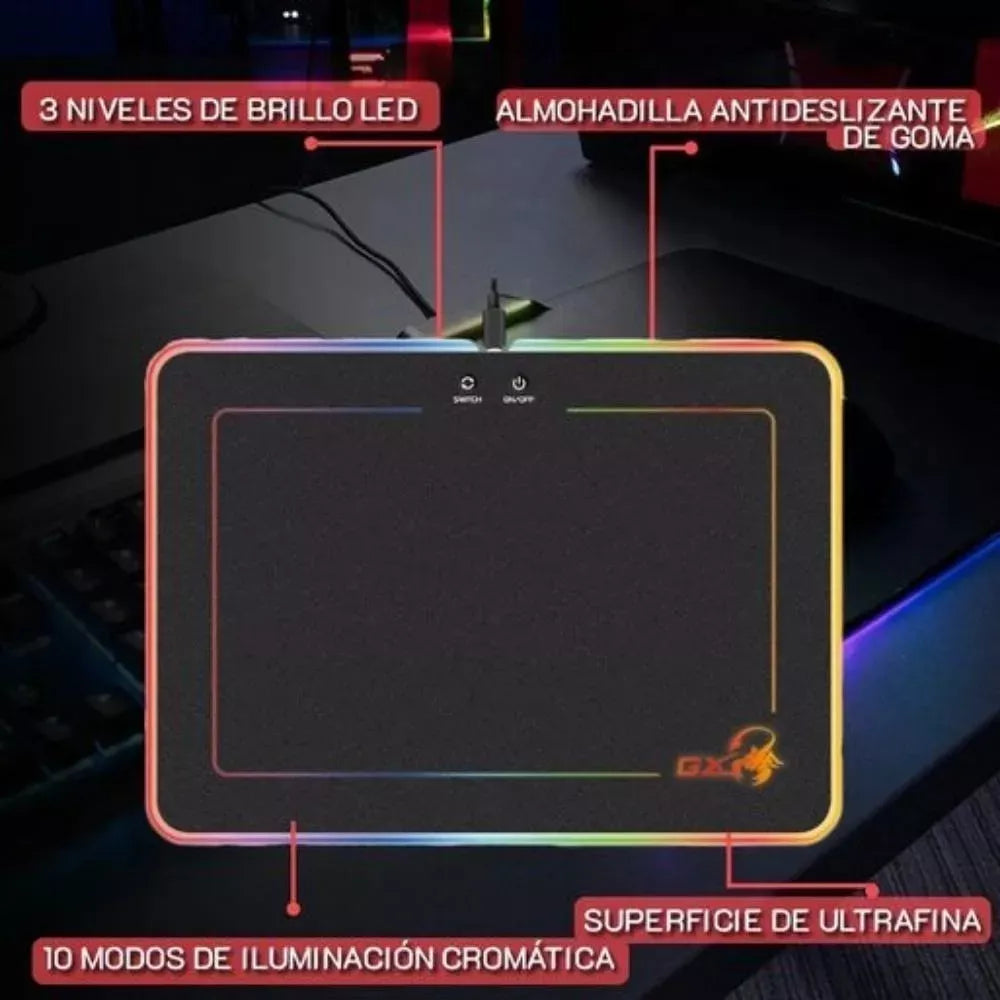 MOUSEPAD GAMING GX-PAD 600H RGB - GX GAMING