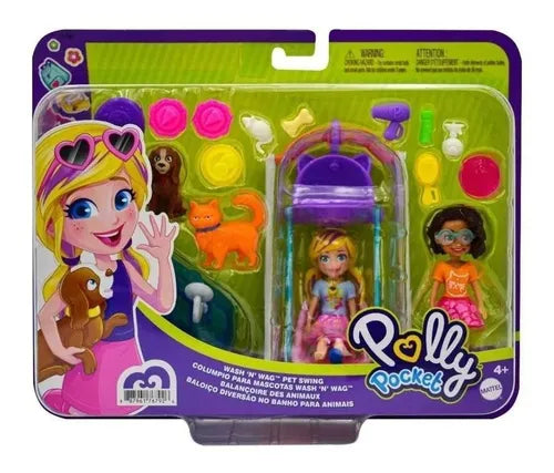 POLLY POCKET COLUMPIO PARA MASCOTAS WASH 'N' WAG – IRION Juguetería