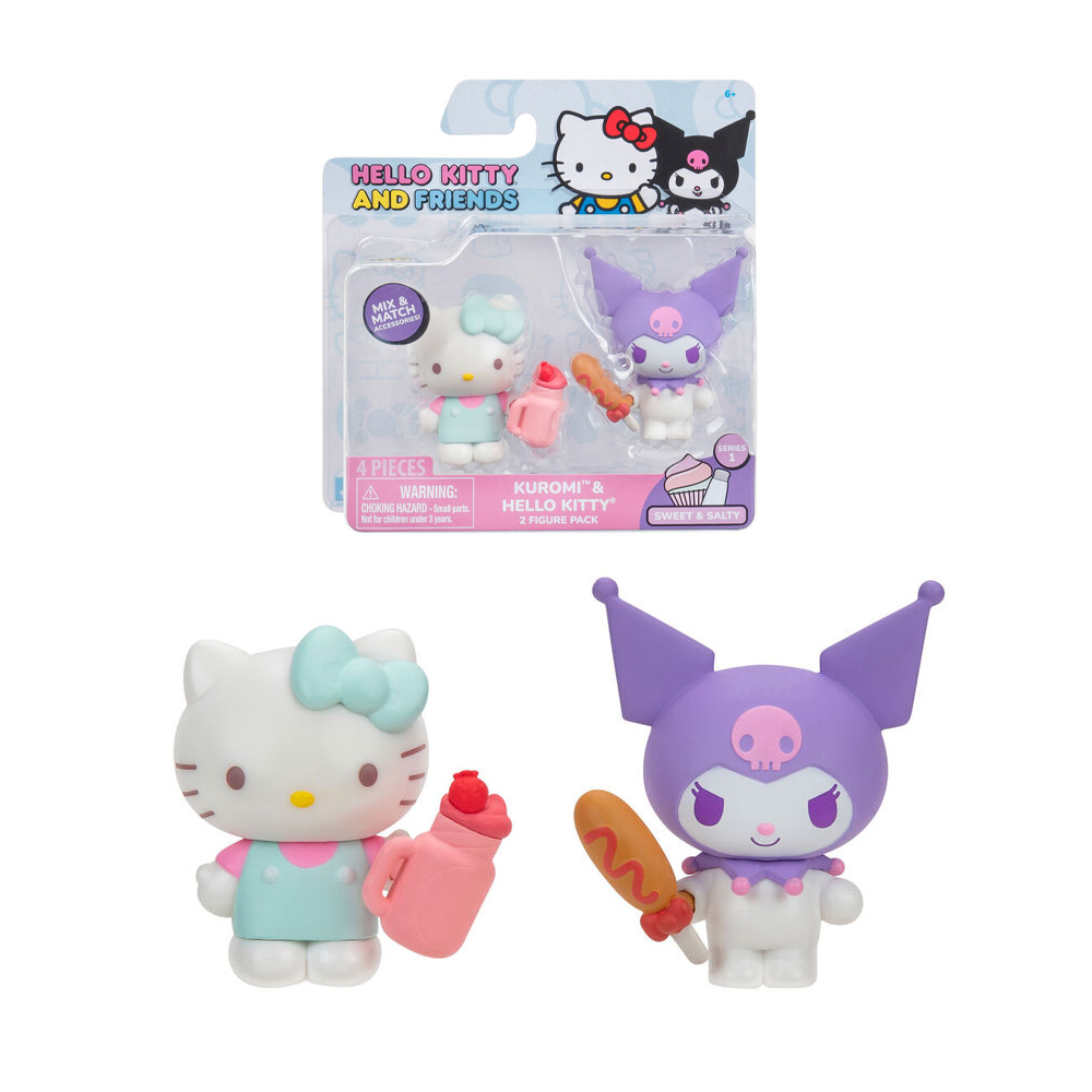 20 Serviettes Hello Kitty Kuromi - Pour Anniversaire Enfant, Goûter - Dimensions 33x33 Cm