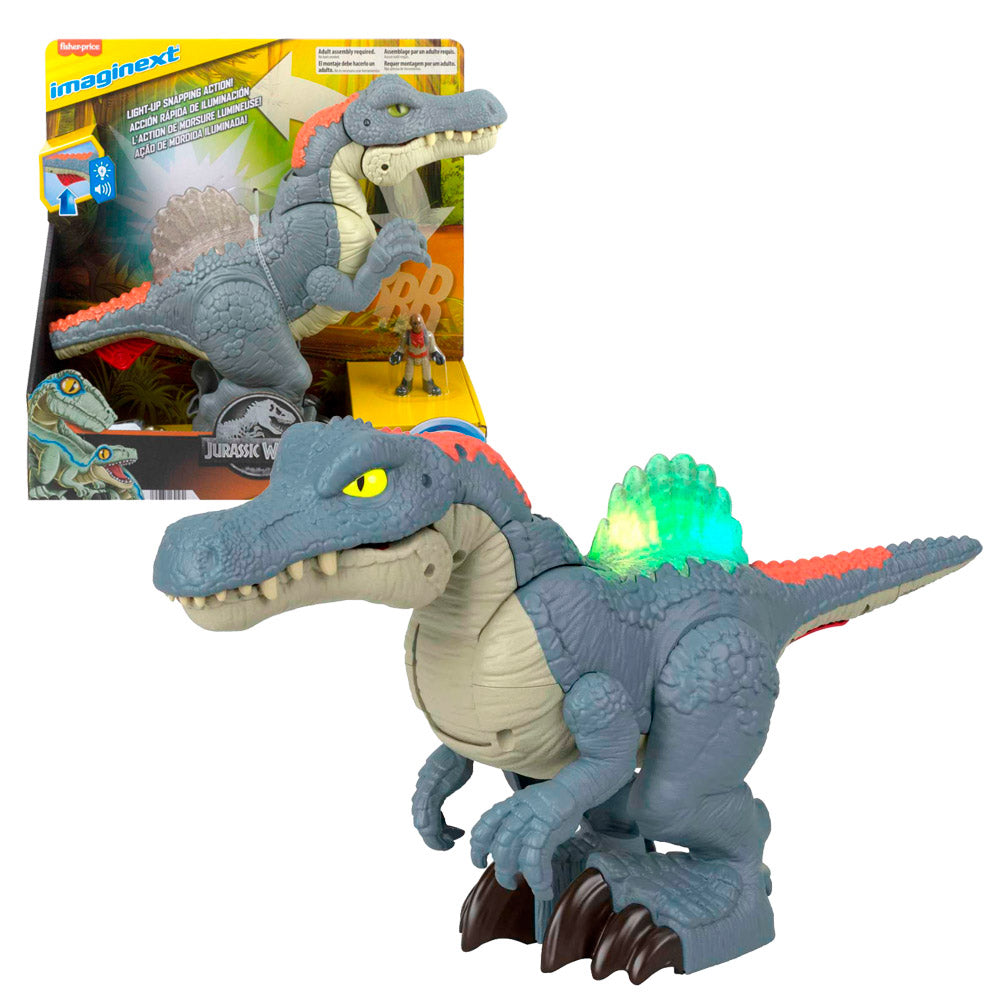 Dinosaurio Figura Fisher Price T Rex Mordida Feroz Spinosaurus