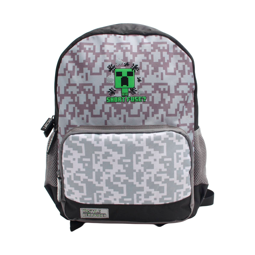 MINECRAFT Mochila Juvenil Gris Niño Minecraft