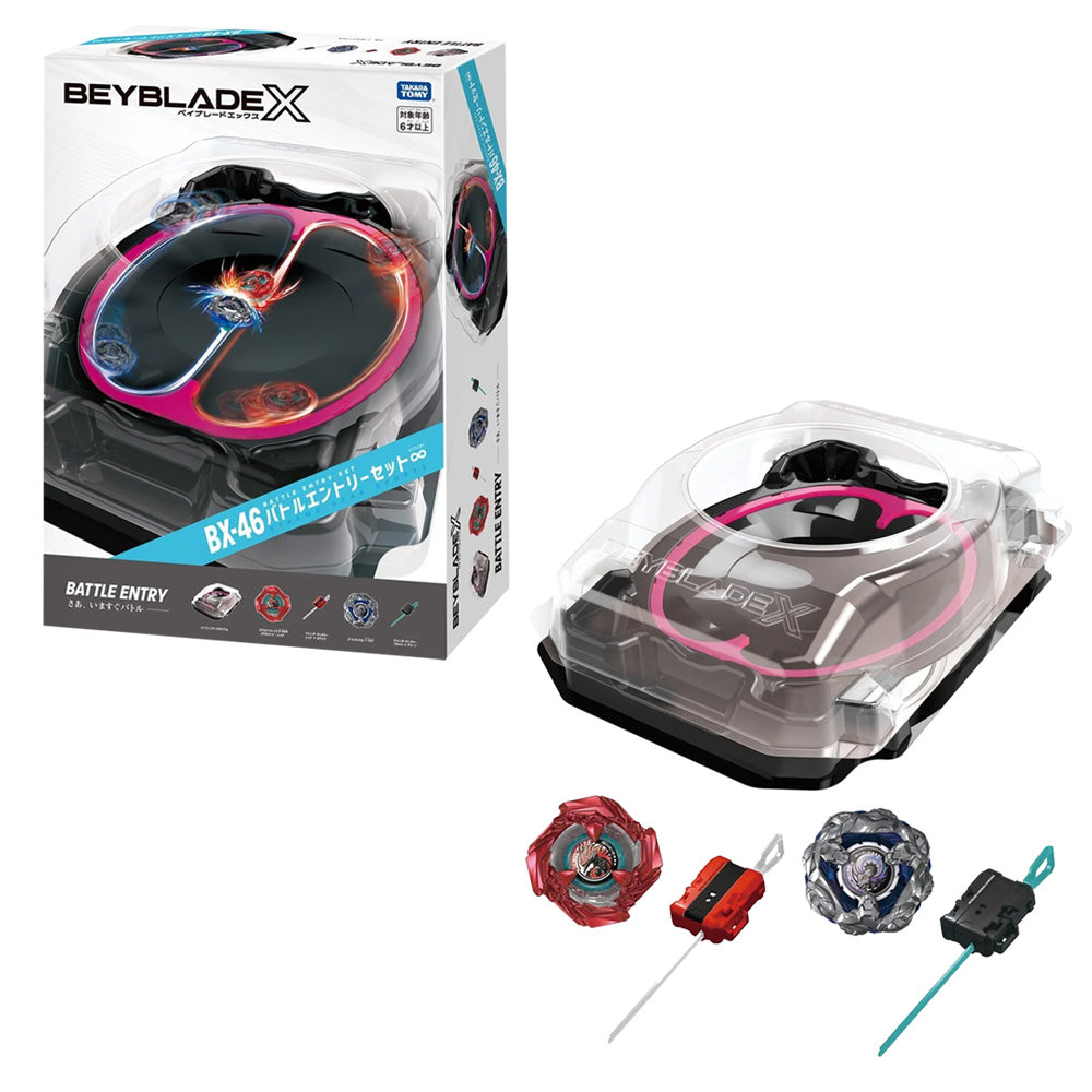 TAKARA TOMY BEYBLADE X BX-46 バトルエントリーセット BEYBLADE X BX-46 BATTLE ENTRY SET | TAKARA TOMY – IRION Juguetería