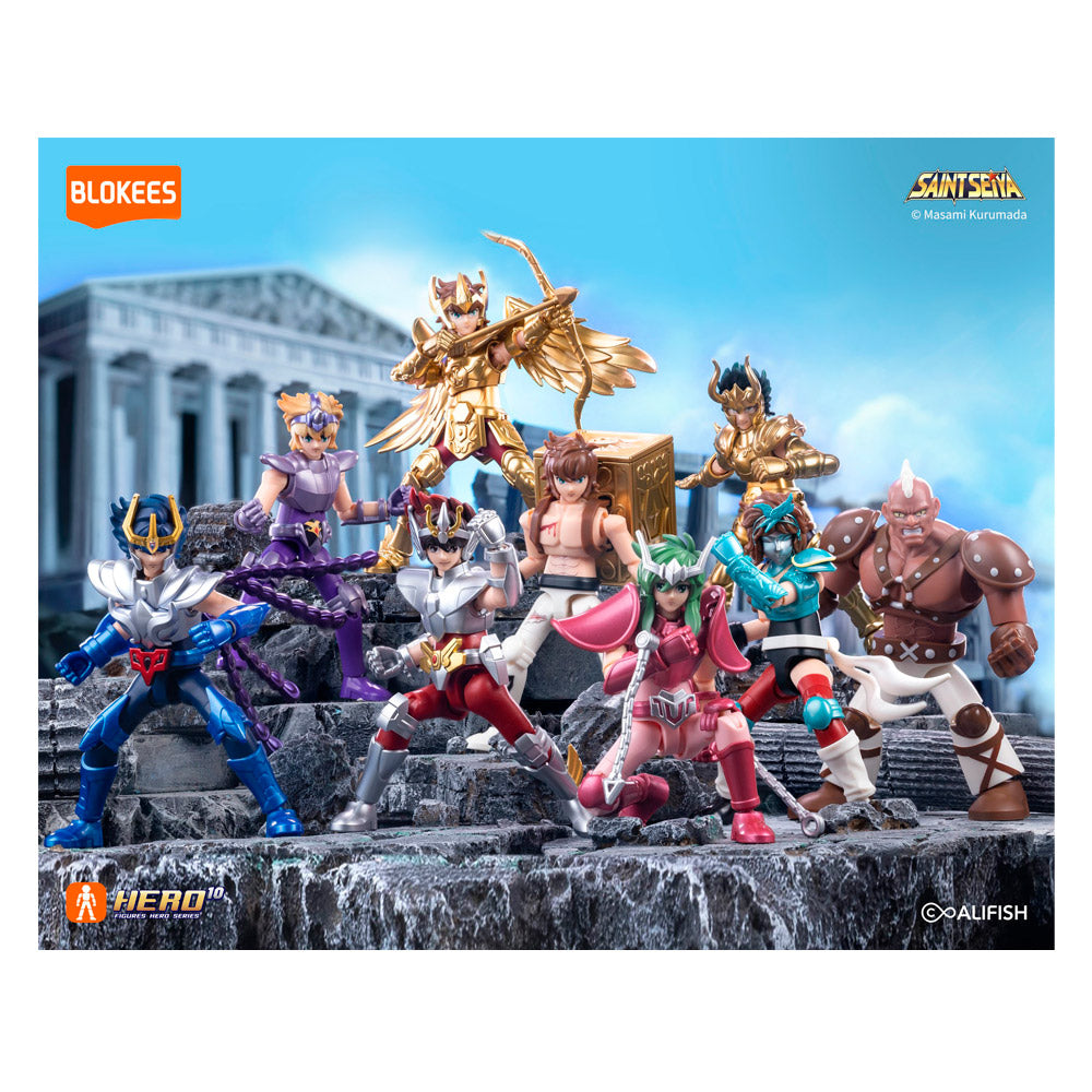 Figuras Blokees sorpresa Saint Seiya colección con personajes detallados y poses dinámicas