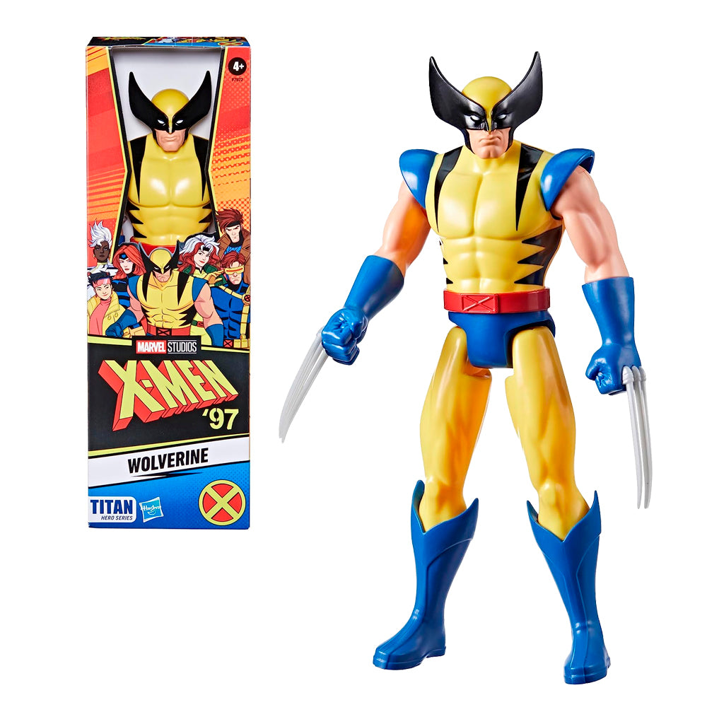 FIGURA WOLVERINE CLÁSICO TITAN HERO 30CM HASBRO