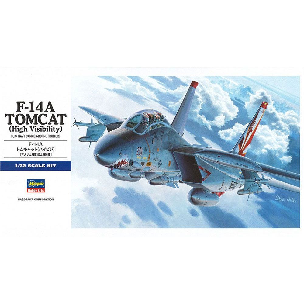 HASEGAWA 1/72 F-14A TOMCAT (HIGH VISIBILITY) – IRION Juguetería