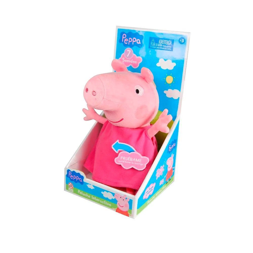 Peluche Interactivo Peppa Pig con Tablet Bandai para Niños