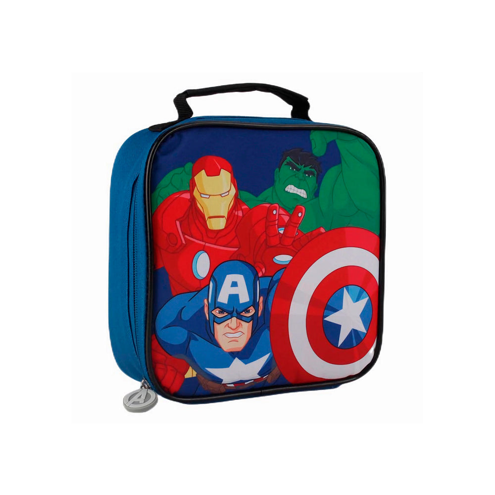 MOCHILA AVENGERS CON RUEDAS Y LONCHERA