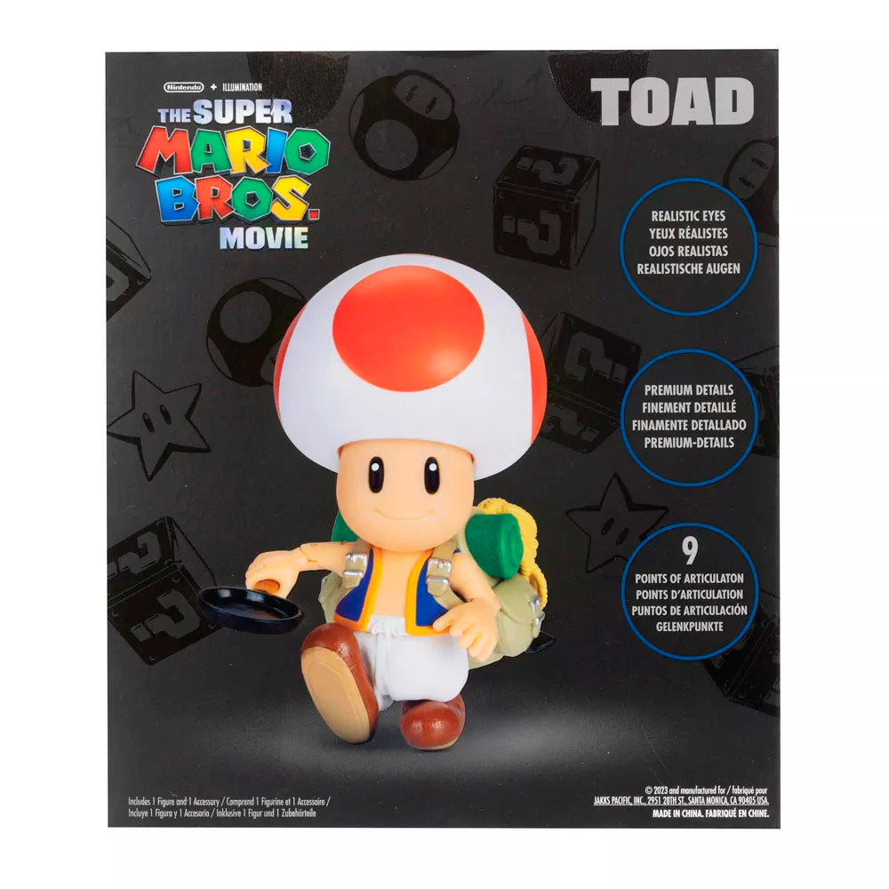 FIGURA TOAD ARTICULADA SUPER MARIO BROS LA PELÍCULA