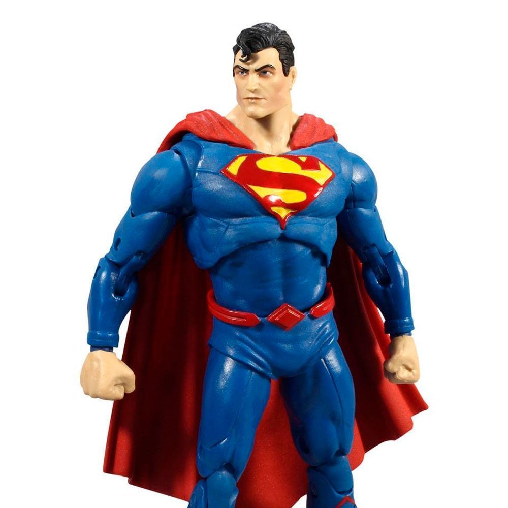 Figura superman mcfarlane chile con capa roja y traje azul detallado de McFarlane Toys