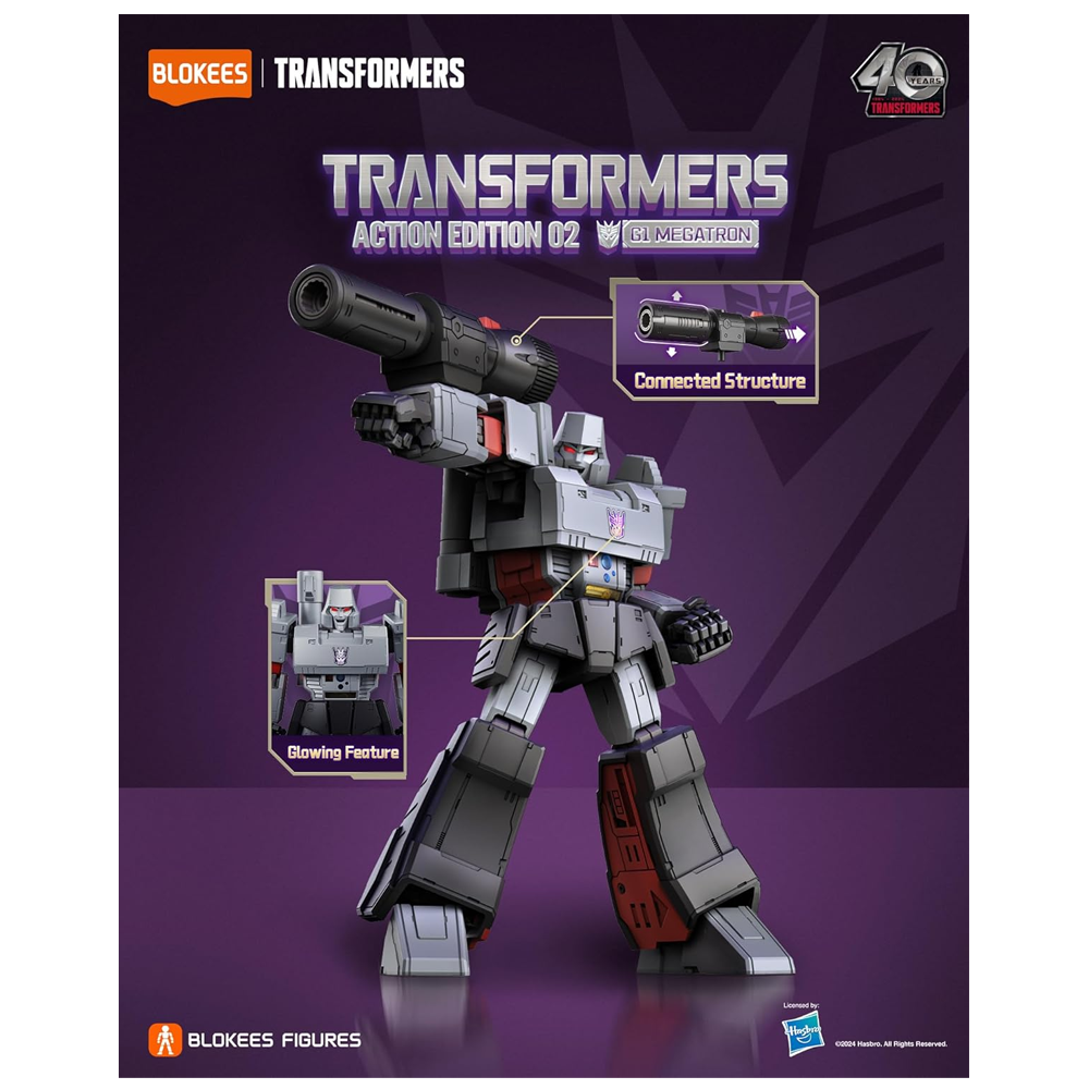 TRANSFORMERS ACTION EDITION G1 MEGATRON BLOKEES