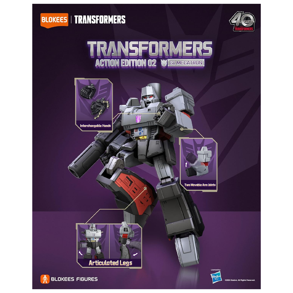 TRANSFORMERS ACTION EDITION G1 MEGATRON BLOKEES