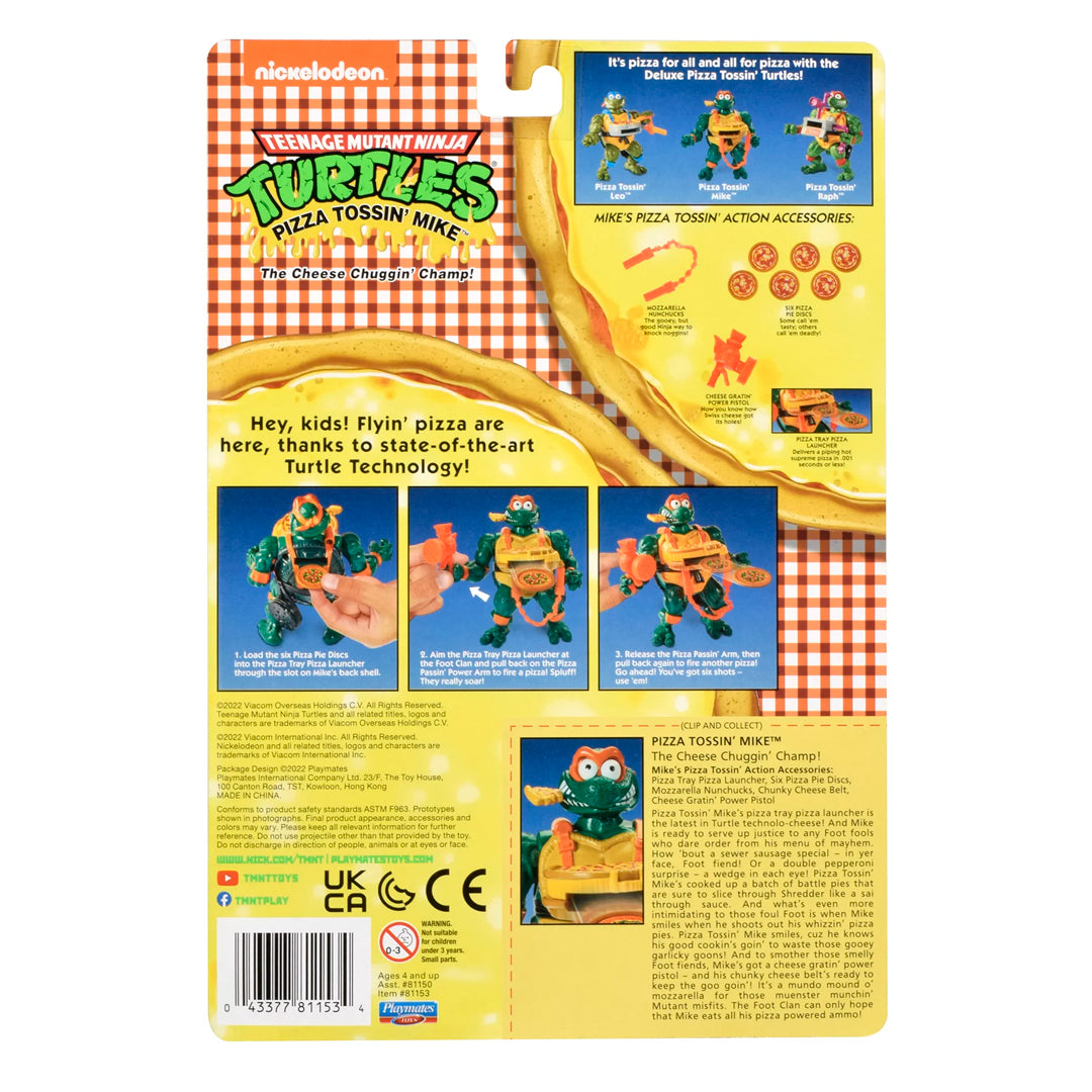 FIGURA TORTUGAS NINJA PIZZA TOSSIN MIKE | NICKELODEON