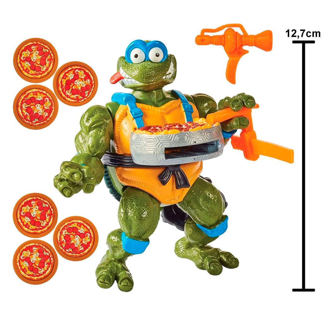 FIGURA TORTUGAS NINJA PIZZA TOSSIN LEO | NICKELODEON