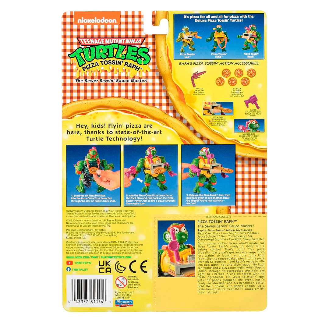 FIGURA TORTUGAS NINJA PIZZA TOSSIN RAPH | NICKELODEON