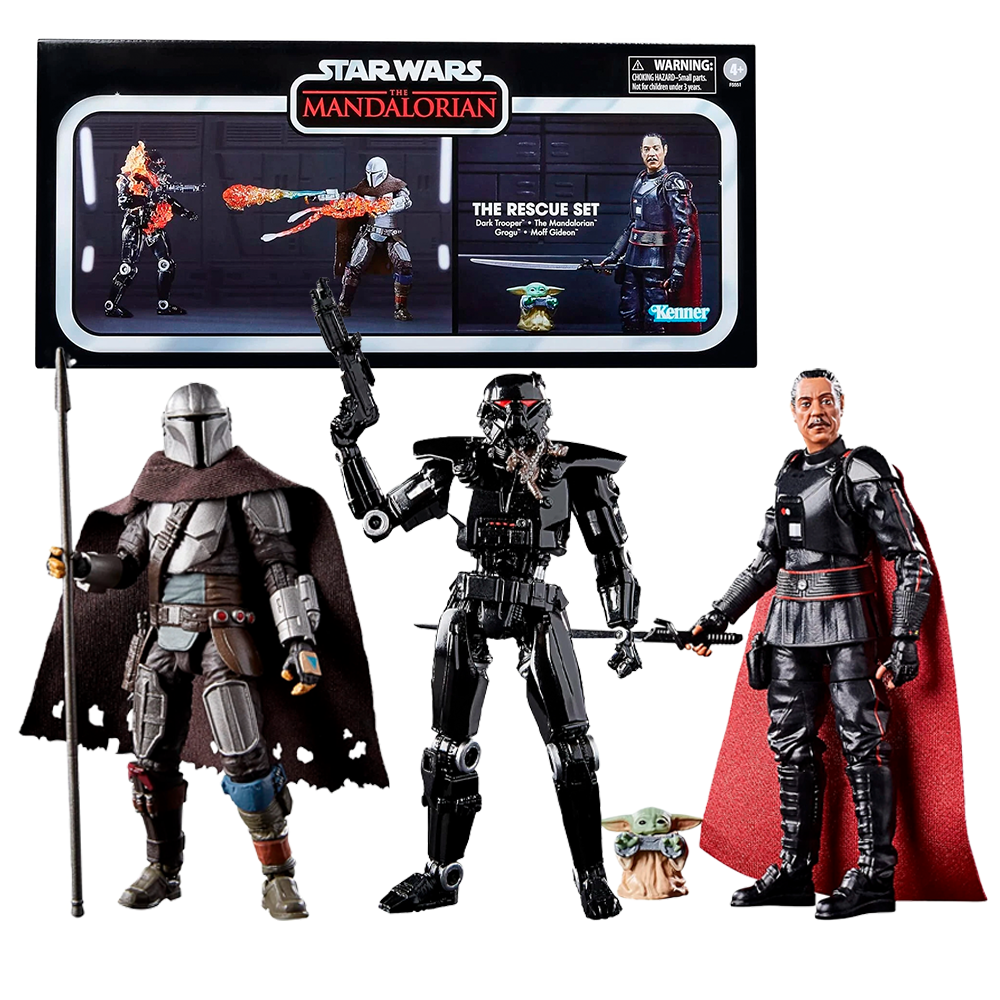 SET DE FIGURAS STAR WARS THE MANDALORIAN THE RESCUE SET | KENNER