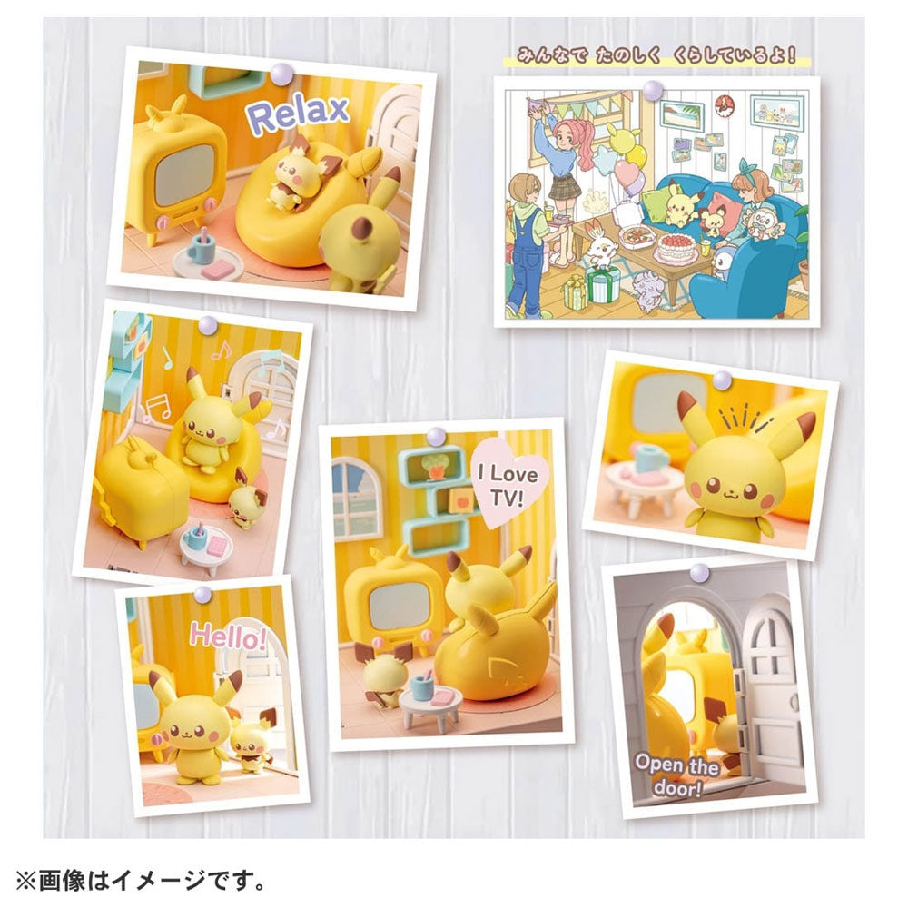POKEMON POKE PEACE HOUSE LIVING ROOM PIKACHU AND PICHU