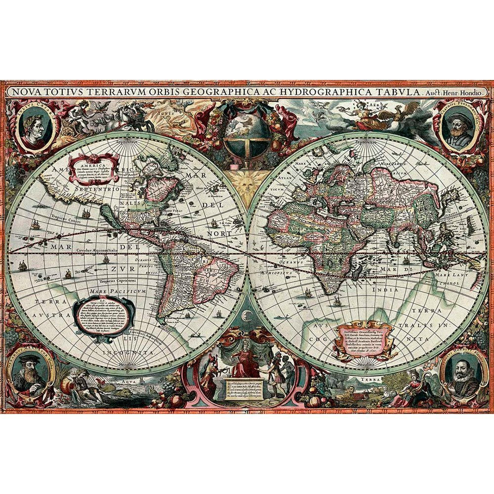 TOMAX PUZZLE 1000 PIEZAS HISTORICAL WORLD MAP