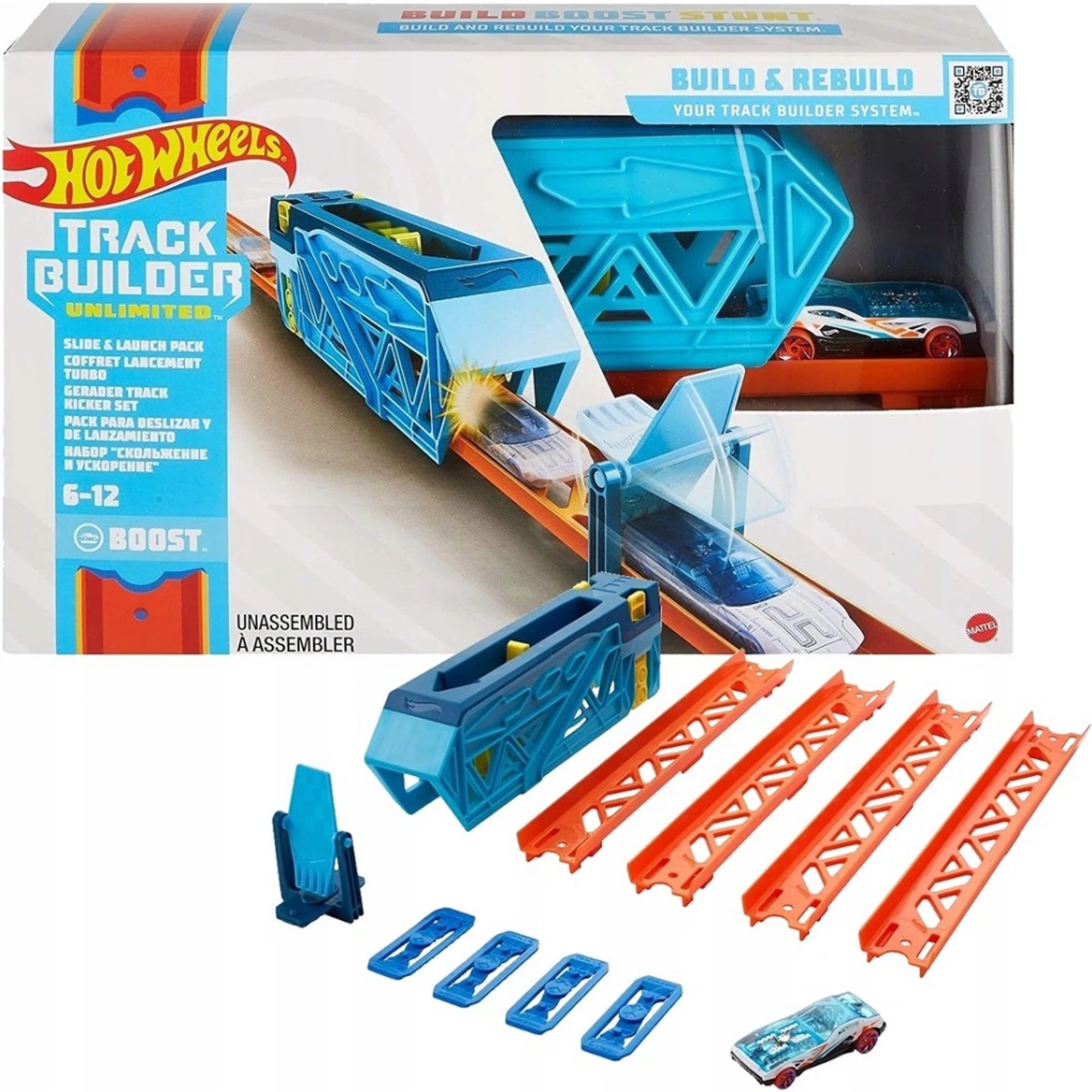 HOT WHEELS TRACK BUILDER UNLIMITED PISTA DE IMPULSO - MATTEL
