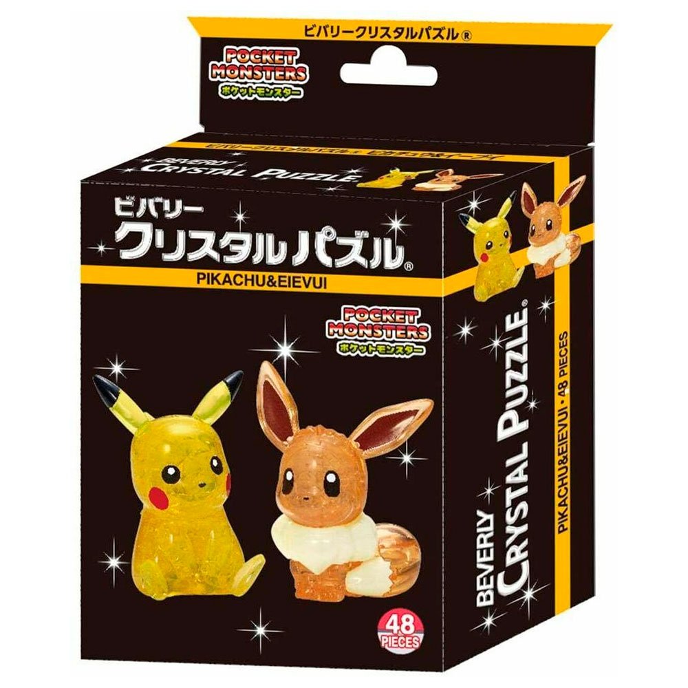 3D CRYSTAL PUZZLE PIKACHU AND EEVEE | POKEMON - IRION Juguetería - 