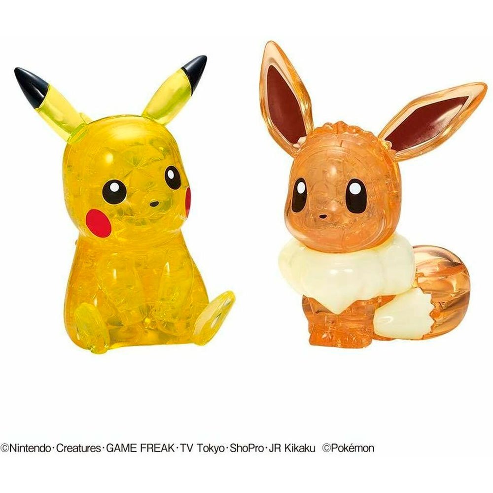 3D CRYSTAL PUZZLE PIKACHU AND EEVEE | POKEMON - IRION Juguetería - 