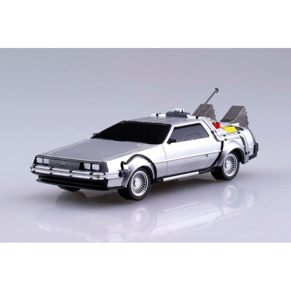 AOSHIMA BACK TO THE FUTURE DELOREAN PULL-BACK (1/43) - IRION Juguetería - 