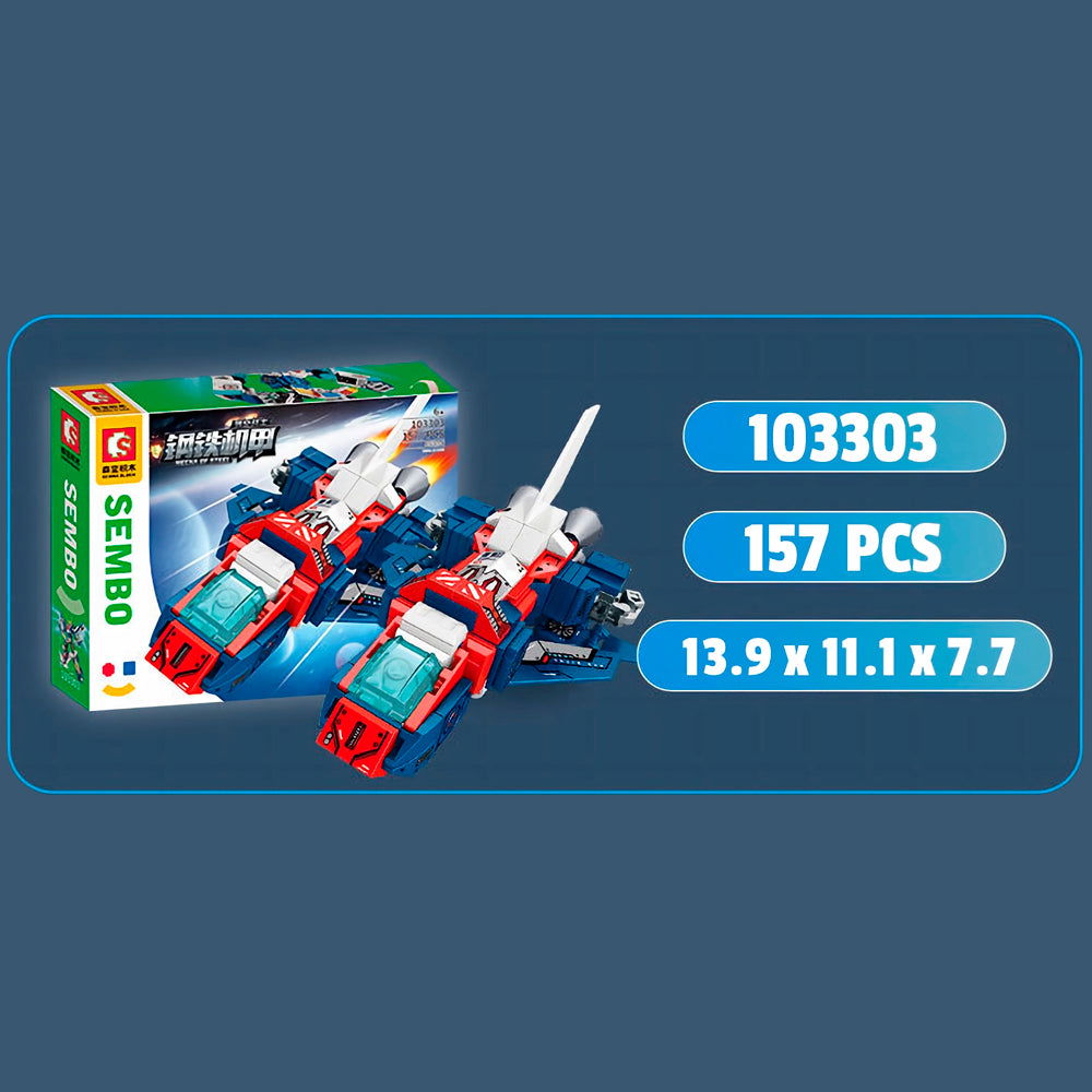 BLOQUES ARMABLES MECHA SET B INSTERSTELLAR MECHA 2/4 | SEMBO - IRION Juguetería - 