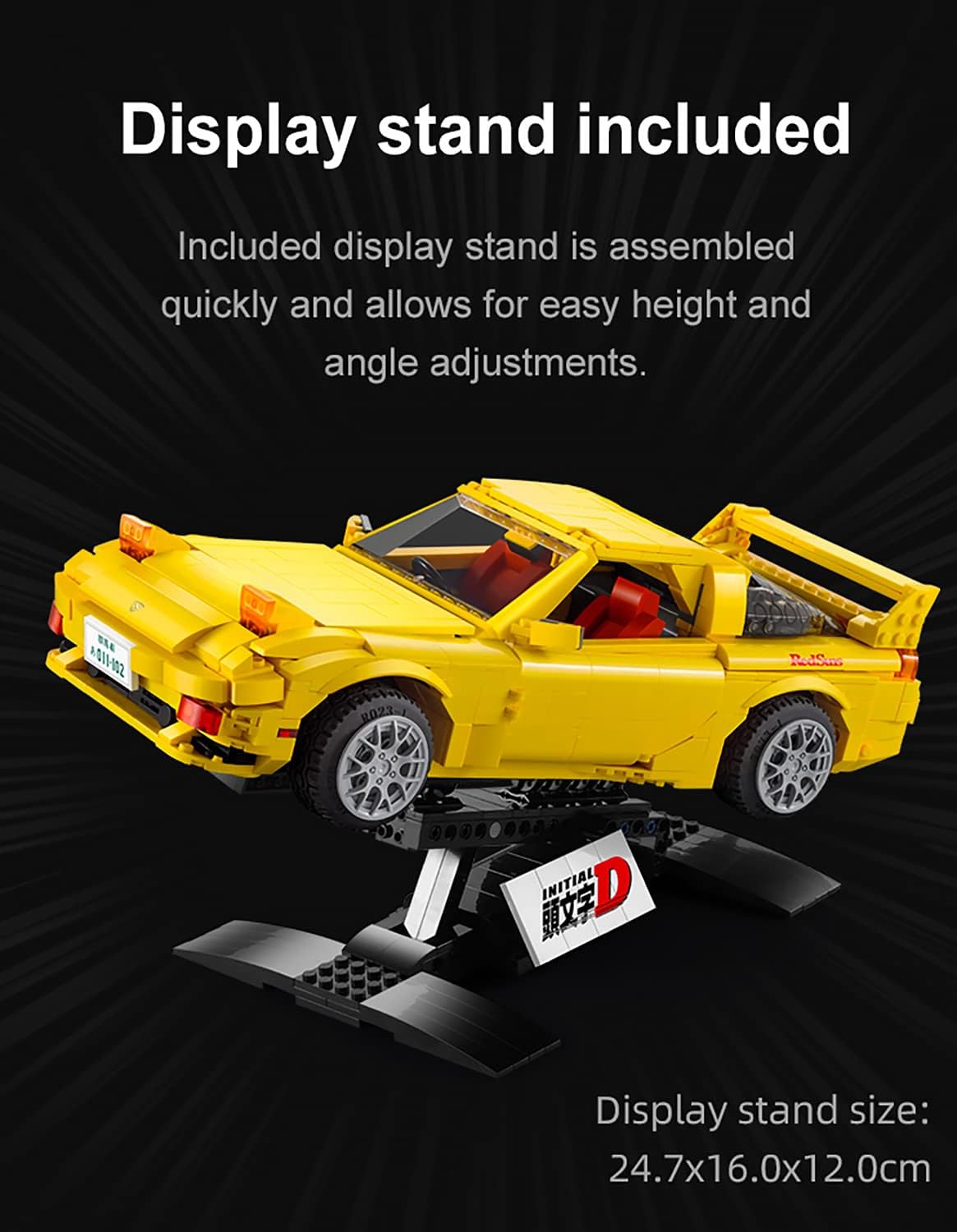 INITIAL D MAZDA FD35 RX-7 ARMABLE 1:12 (1655 PIEZAS) CADA