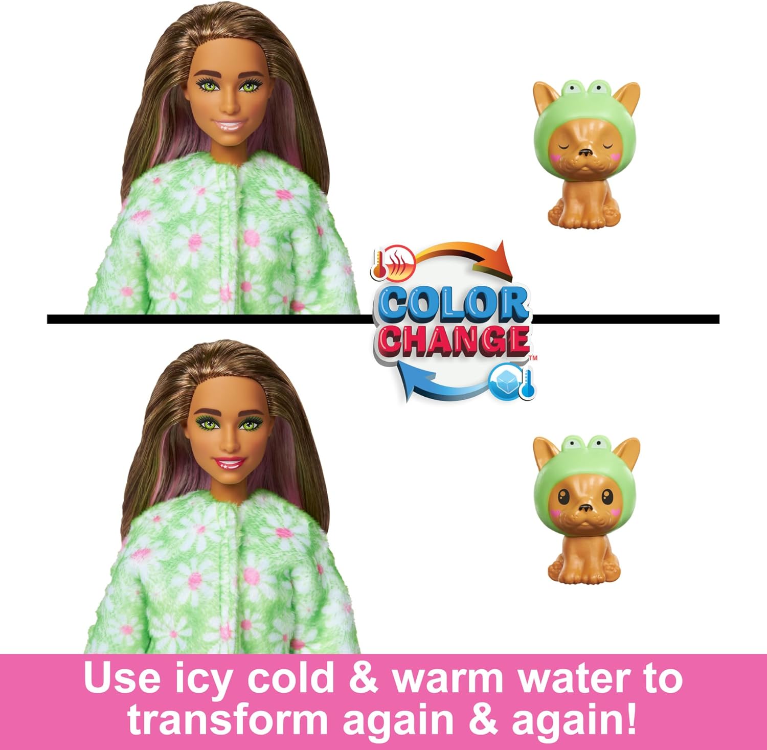 BARBIE CUTIE REVEAL DISFRAZ DE RANITA - MATTEL