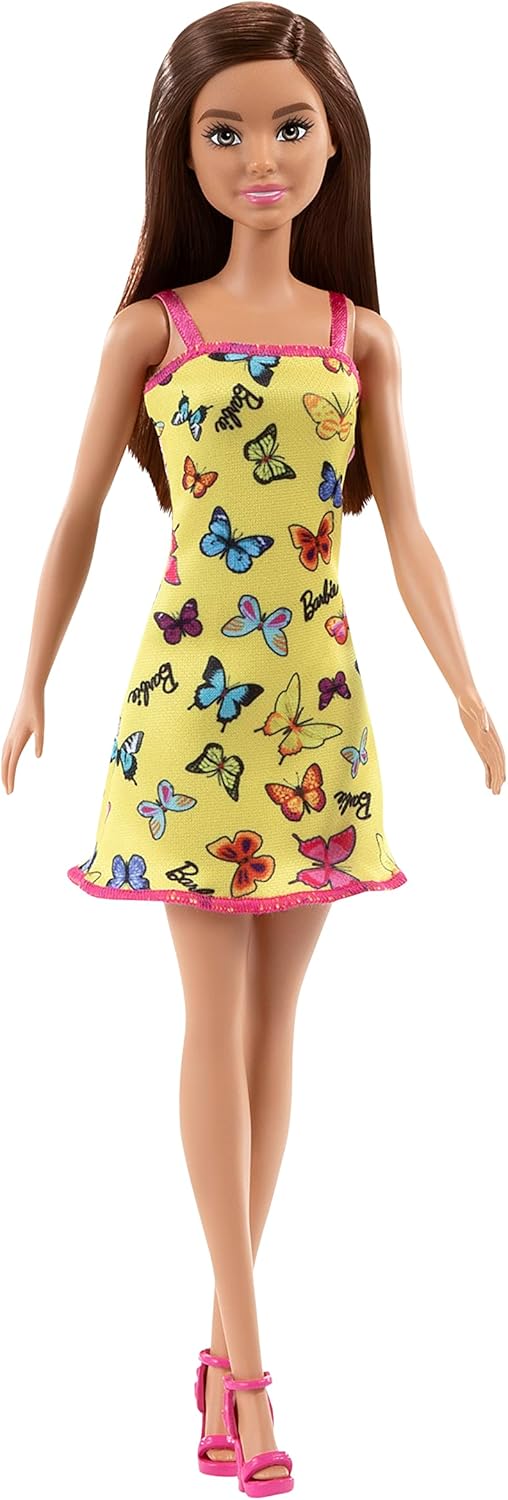 BARBIE PLAYERA VESTIDO MARIPOSAS AMARILLO | MATTE