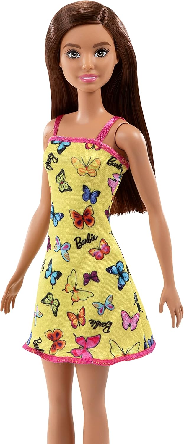 BARBIE PLAYERA VESTIDO MARIPOSAS AMARILLO | MATTE