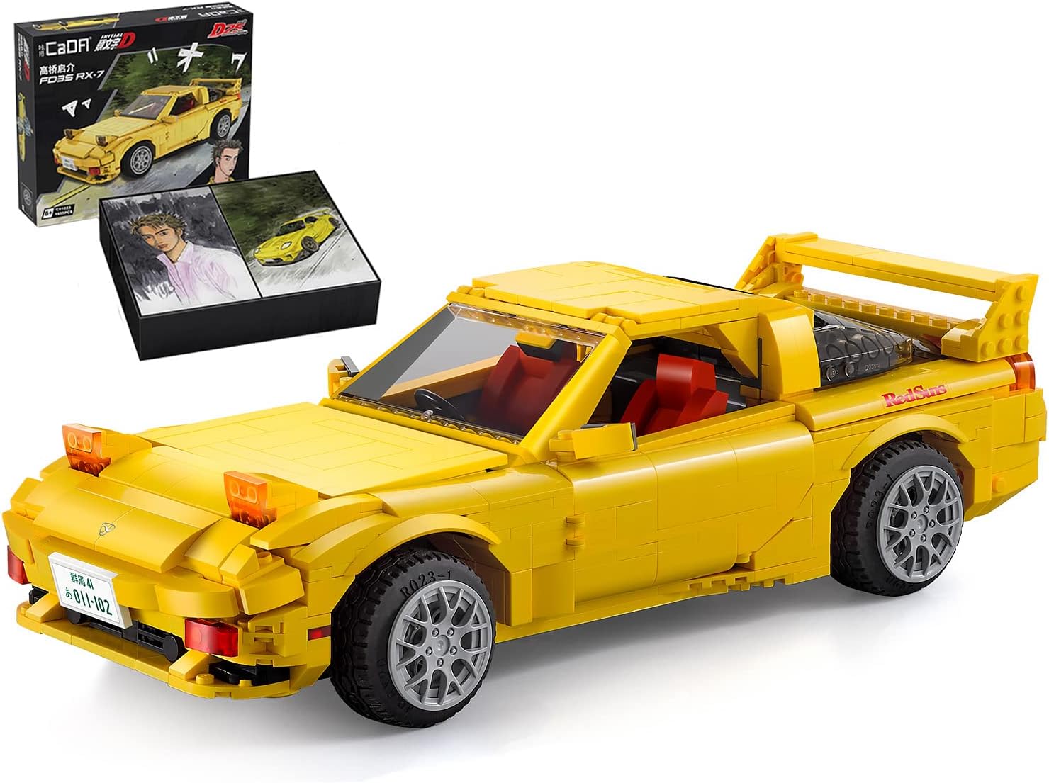 INITIAL D MAZDA FD35 RX-7 ARMABLE 1:12 (1655 PIEZAS) CADA