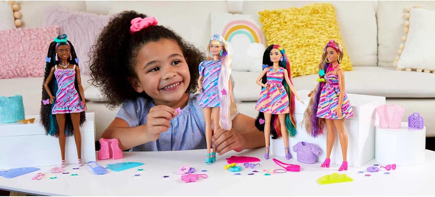 BARBIE CABELLO EXTRA LARGO FUN & FANCY HAIR ARCOIRIS | MATTEL