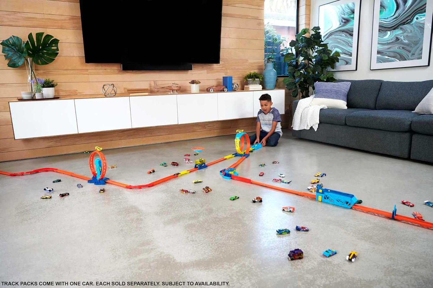 HOT WHEELS TRACK BUILDER UNLIMITED PACK DOBLE LOOP - MATTEL