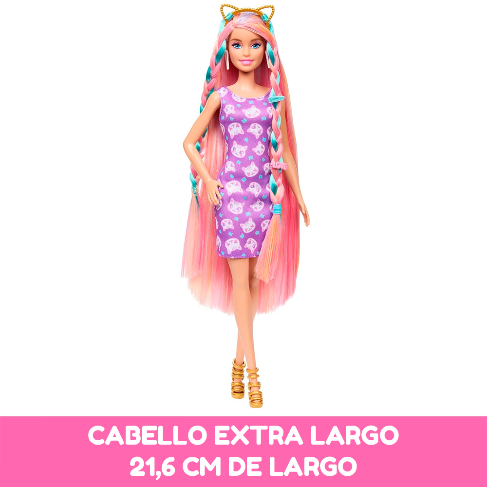 BARBIE CABELLO EXTRA LARGO FUN & FANCY HAIR RUBIA| MATTEL