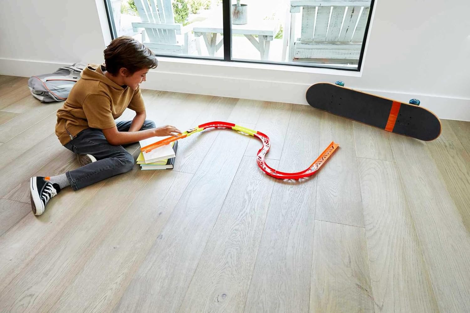 HOTWHEELS TRACK BUILDER CONJUNTO DE CURVAS PREMIUM - MATTEL