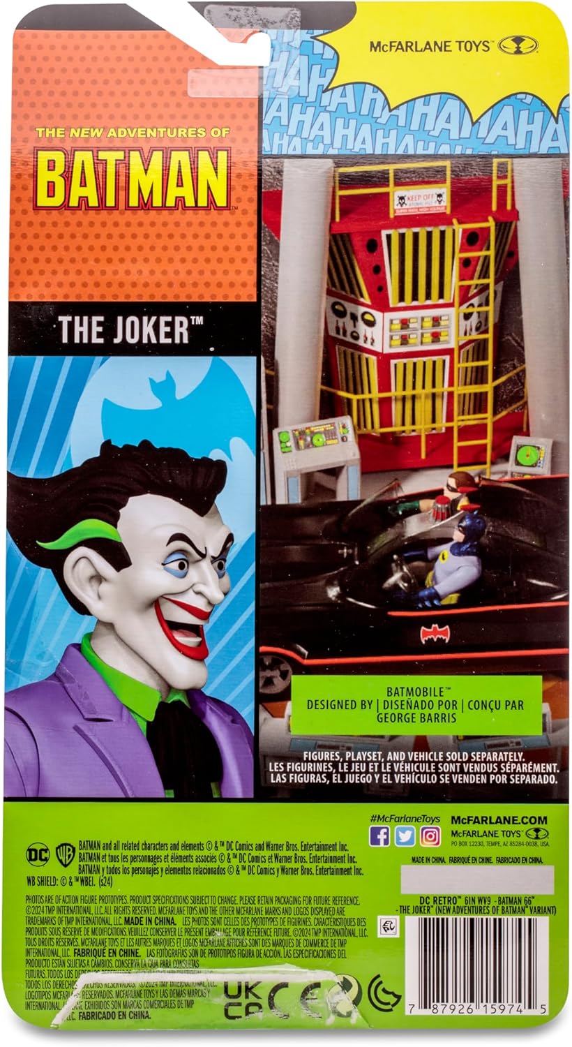 FIGURA THE JOKER RETRO LAS AVENTURAS DE BATMAN | MCFARLANE TOYS