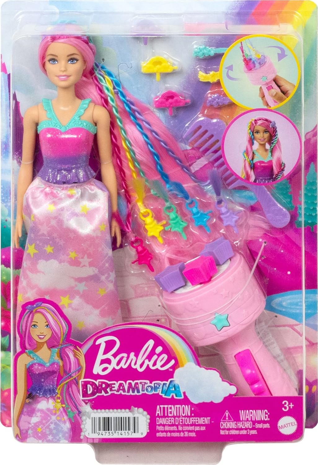 BARBIE DREAMTOPIA TRENZAS MAGICAS | MATTEL