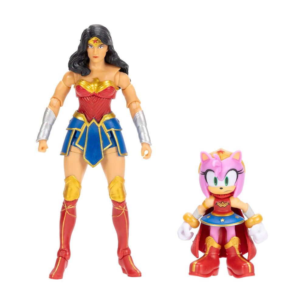 FIGURA AMY AND WONDER WOMAN DC X SONIC
