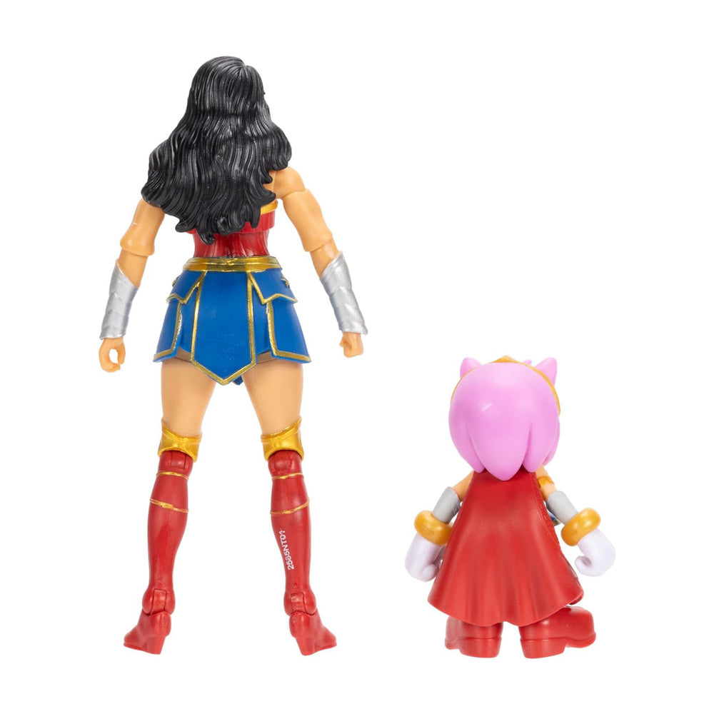 FIGURA AMY AND WONDER WOMAN DC X SONIC