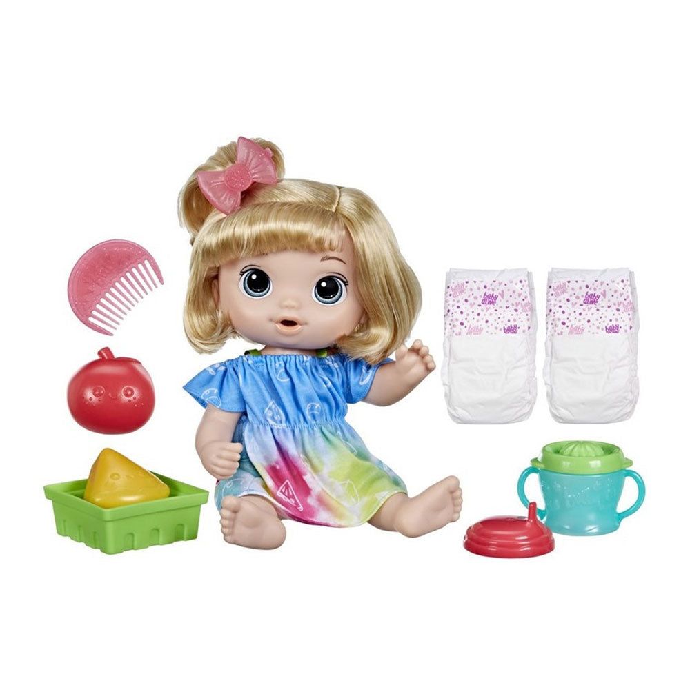 BABY ALIVE BEBÉ BEBIDAS DE FRUTAS 30 CM - IRION Juguetería - 