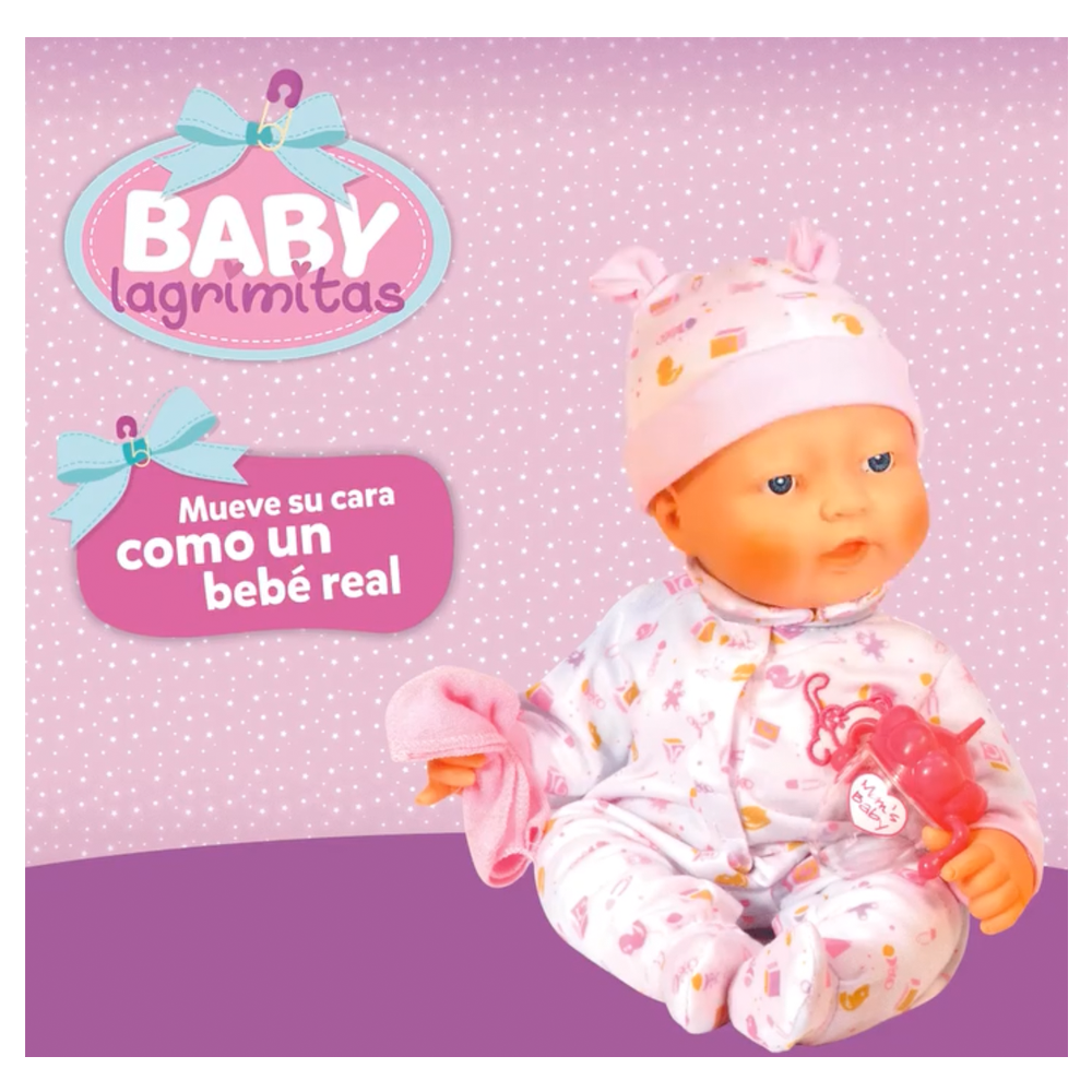 BABY LAGRIMITAS REALES BOING TOYS IRION Jugueteria