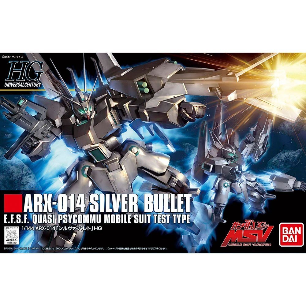 BANDAI HG MOBILE SUIT ARX-014 SILVER BULLET - IRION Juguetería - 