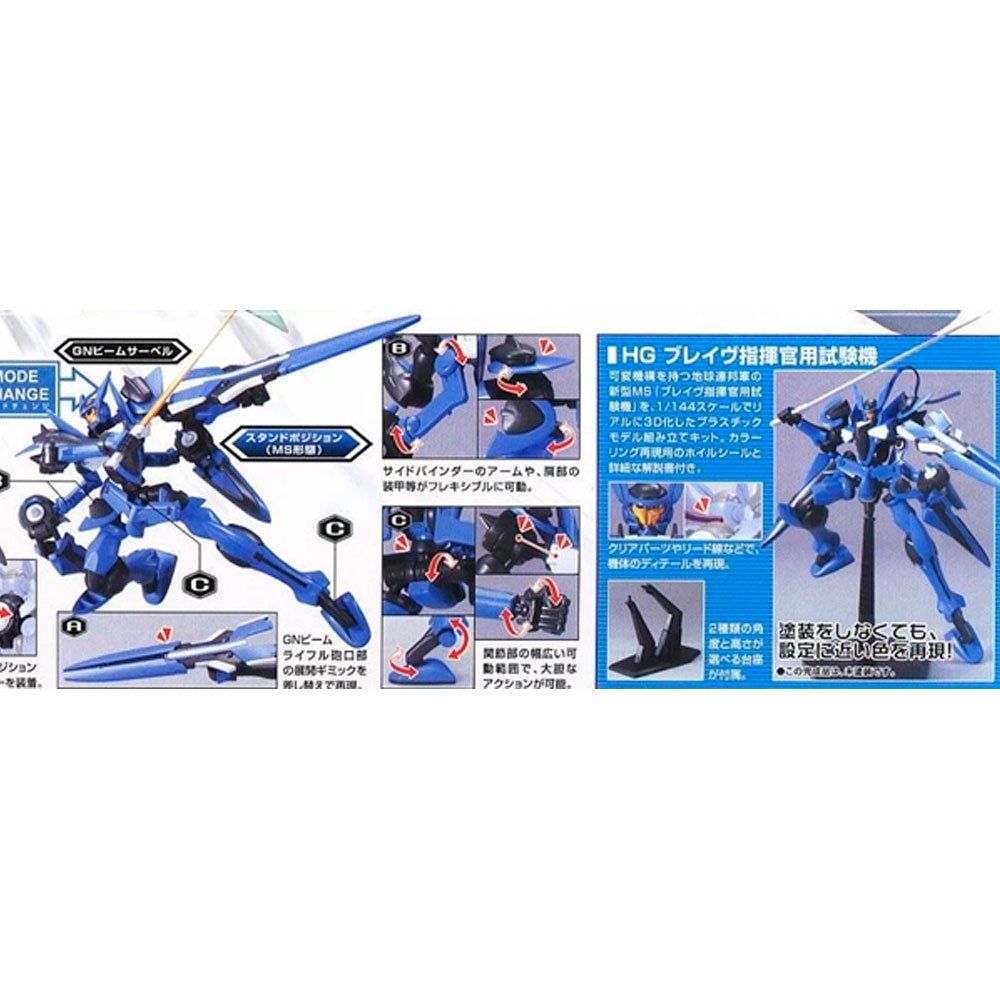 BANDAI HG MOBILE SUIT BRAVE COMMANDER TEST TYPE - IRION Juguetería - 