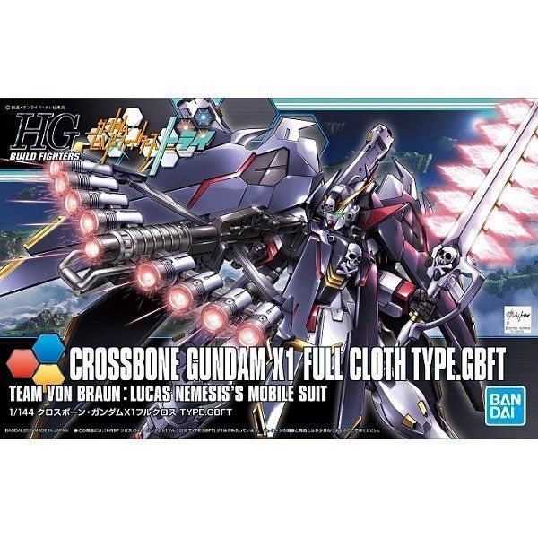 BANDAI HG MOBILE SUIT CROSSBONE GUNDAM X1 FULL CLOTH TYPE. - IRION Juguetería - 