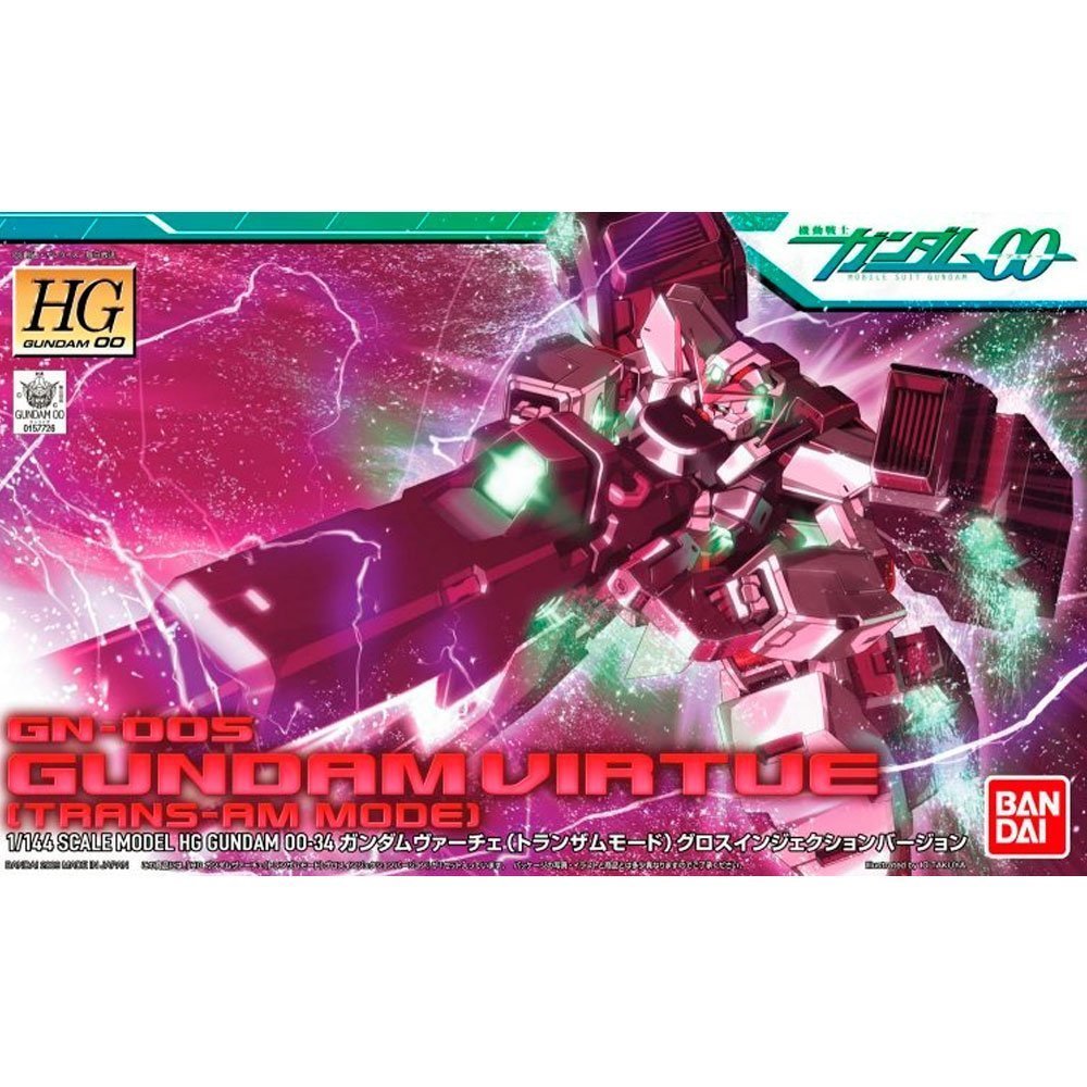 BANDAI HG MOBILE SUIT GUNDAM VIRTUE TRANS-AM MODE - IRION Juguetería - 