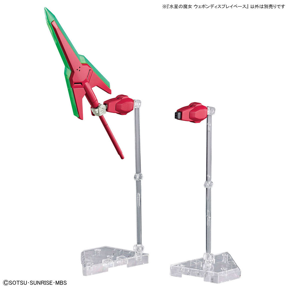 BANDAI HG MOBILE SUIT GUNDAM: WITCH FROM MERCURY WEAPON DISPLAY BASE - IRION Juguetería - 